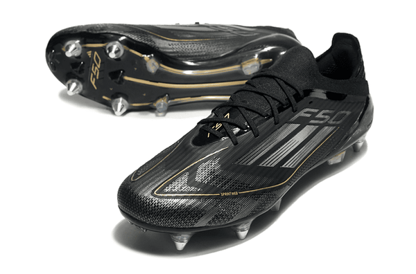 Chuteira Adidas F50 Elite SG com Cadarço – Campo ALL BLACK