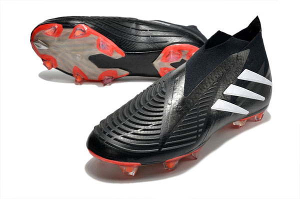 Chuteira adidas Predator Edge+ FG FIFA World Cup Qatar 2022 Preto e Vermelho – Campo