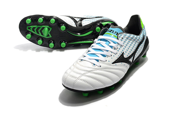 Chuteira Mizuno Morelia Neo II Made in Japan FG - Preto/Verde – Campo